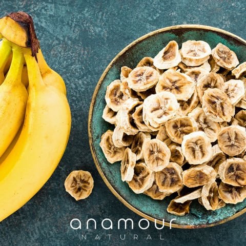 3'lü Muz Kurusu - Cips Muz (Şekersiz) - Kuru Meyve Kıtırı 75 Gram - Anamour Natural