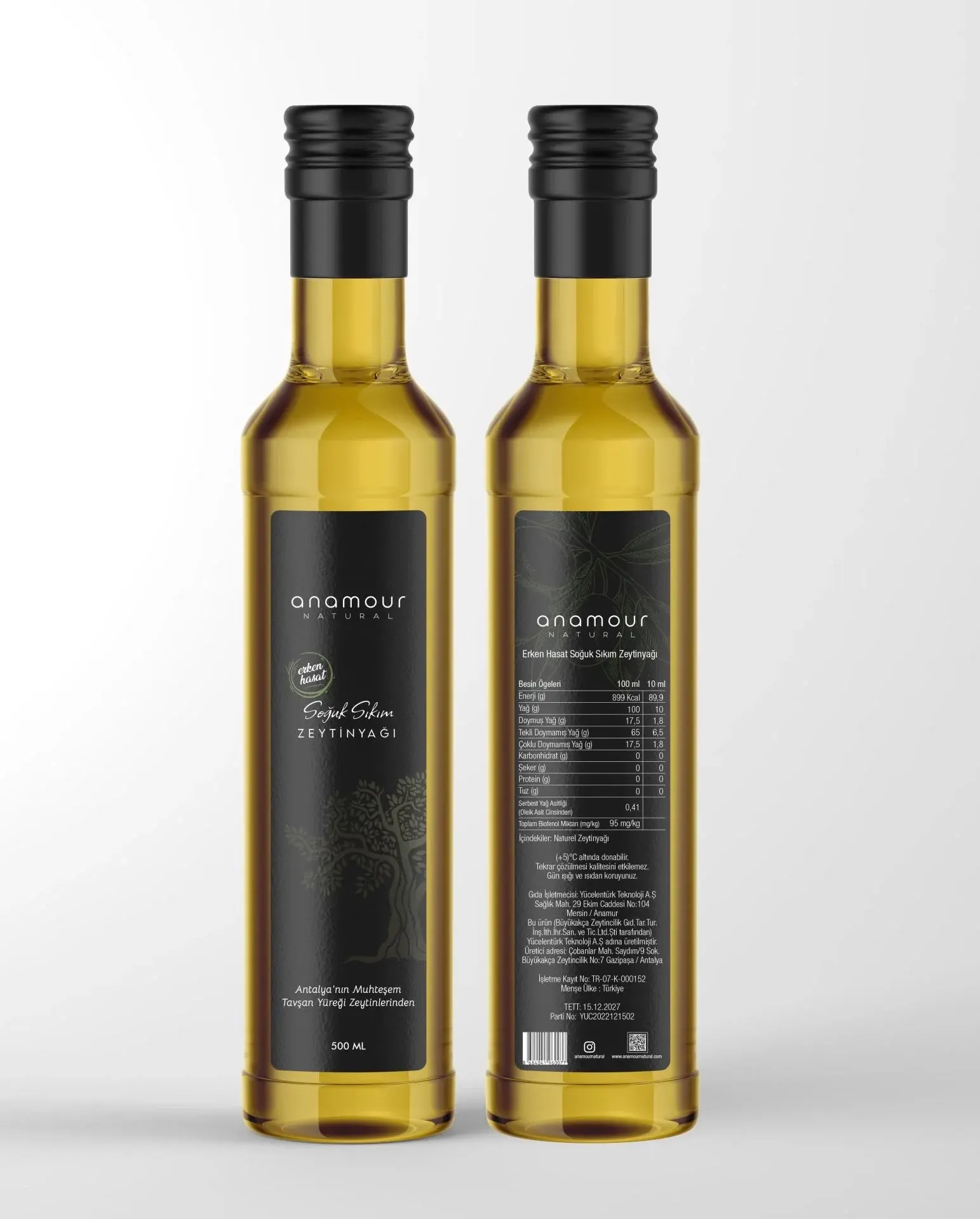 Tavşan Yüreği Erken Hasat Zeytinyağı 500ml
