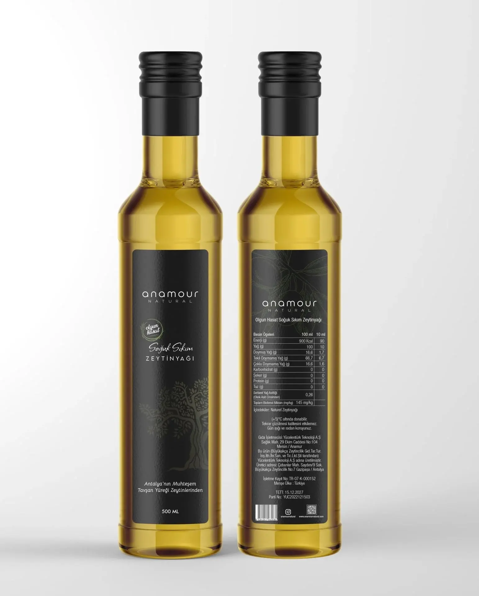 Tavşan Yüreği Olgun Hasat  Zeytinyağı 500ml